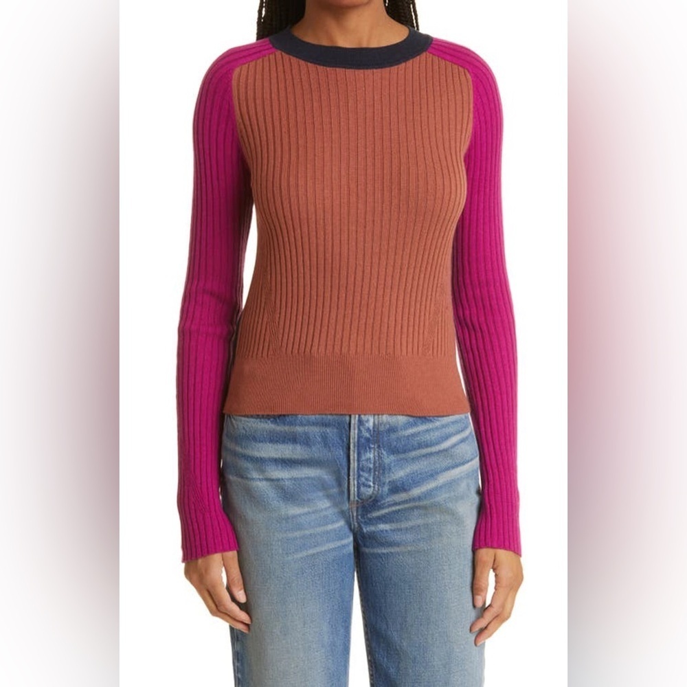 Rag & bone Navaya Cotton & Cashmere Long Sleeve Sweater
